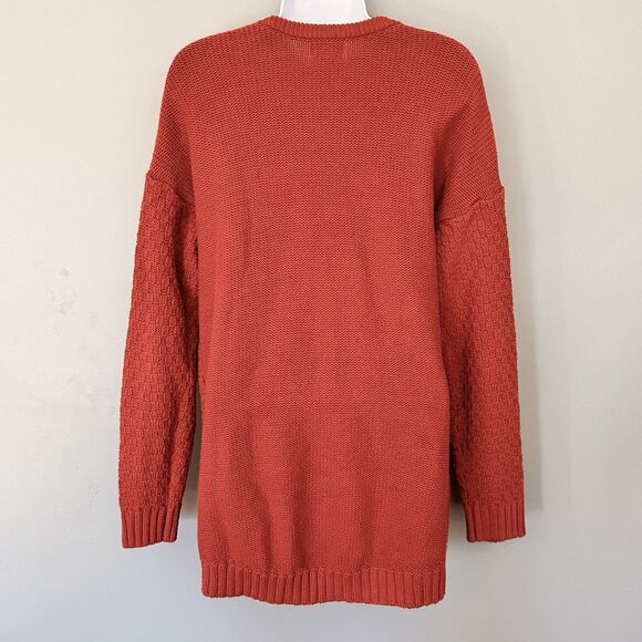 Old Navy Cable Knit Sweater Pullover Womens L Fisherman Preppy Scandi Fall - Picture 6 of 10